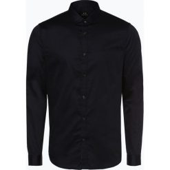 Armani Exchange - Koszula męska, niebieski. Niebieskie koszule męskie marki Armani Exchange, xxl, bez wzorów, bez kołnierzyka, bez rękawów. Za 379,95 zł.