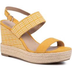 Espadryle JENNY FAIRY - LS4963-12A Yellow. Żółte espadryle damskie Jenny Fairy, bez wzorów, ze skóry ekologicznej, bez obcasa, na obcasie. Za 119,99 zł.
