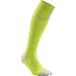 Skarpety Cep Run Compression Socks 3.0 M Szaro-Zielone. Szare skarpetki męskie CEP, bez wzorów, ze skóry. Za 189,99 zł.