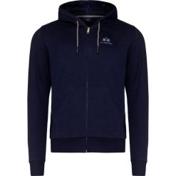 Bluza LA MARTINA THIAGO. Niebieskie bluzy męskie La Martina, z nadrukiem, z bawełny, klasyczne, z kapturem, bez rękawów, z kapturem. Za 570,00 zł.