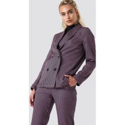 NA-KD Classic Dwurzędowa marynarka oversize - Multicolor. Szare marynarki damskie NA-KD Classic, bez wzorów. Za 202,95 zł.