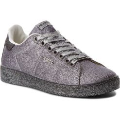 Sneakersy PEPE JEANS - Brompton Part PLS30666 Silver 934. Szare półbuty damskie Pepe Jeans, z jeansu. W wyprzedaży za 199,00 zł.