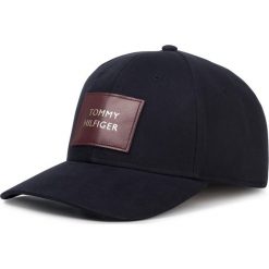 Czapka z daszkiem TOMMY HILFIGER - Tommy Leather Patch Cap AW0AW07180 CJM. Niebieskie czapki męskie TOMMY HILFIGER, bez wzorów, z bawełny. W wyprzedaży za 139,00 zł.