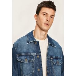 Tommy Jeans - Kurtka jeansowa. Niebieskie płaszcze męskie Tommy Jeans, s, bez wzorów, z jeansu, krótkie, bez kaptura. Za 539,90 zł.