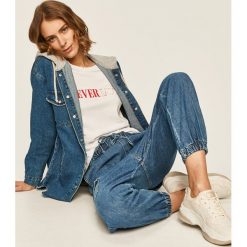 Answear - Jeansy. Niebieskie jeansy damskie ANSWEAR, s, z podwyższonym stanem. Za 139,90 zł.