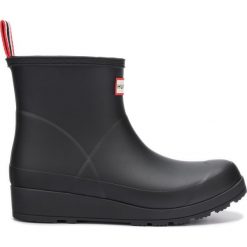 Hunter Kalosze Czarny. Czarne kalosze damskie Hunter, bez wzorów, z materiału. Za 399,95 zł.
