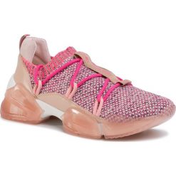 Sneakersy TWINSET - Running 201TCP154 Bic. Rosa/Fuxia 04851. Różowe półbuty damskie Twinset, bez wzorów, ze skóry, bez obcasa, na płaskiej podeszwie, bez zapięcia. W wyprzedaży za 539,00 zł.