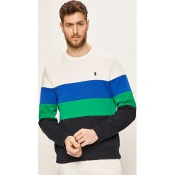 Polo Ralph Lauren - Bluza. Białe bluzy męskie Polo Ralph Lauren, m, bez wzorów, z bawełny, z okrągłym kołnierzem, bez rękawów, bez kaptura. Za 639,90 zł.