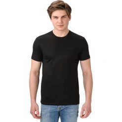 Trussardi Jeans Koszulka Czarny. Czarne koszulki męskie Trussardi Jeans, xl, bez wzorów, z bawełny, bez kołnierzyka, krótkie. Za 292,95 zł.