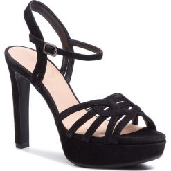 Sandały GEOX - D Felyxa A D92CHA 00021 C9999 Black. Czarne klapki damskie marki Geox, bez wzorów, z zamszu, bez obcasa, na obcasie. Za 539,00 zł.