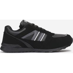 Czarno-Szare Buty Sportowe Consum. Czarne buty sportowe męskie Born2be, bez zapięcia. Za 79,99 zł.