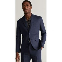 Mango Man - Marynarka Florida. Niebieskie garnitury męskie Mango Man, bez wzorów, z poliesteru, eleganckie. W wyprzedaży za 359,90 zł.
