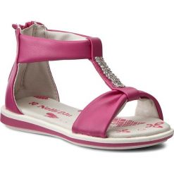 Sandały NELLI BLU C17SS255-1. Różowe sandały dziewczęce Nelli Blu, ze skóry ekologicznej, bez zapięcia. Za 59,99 zł.