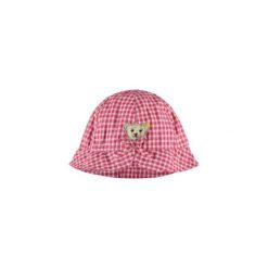Czapeczki niemowlęce: Steiff Girls Czapka biały/pink kratka