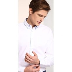 Koszula długi rękaw męska slim fit. Białe koszule męskie na lato, m, z bawełny, eleganckie. W wyprzedaży za 49,99 zł.