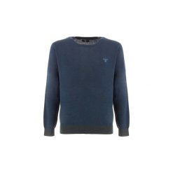 Swetry Gant YAK BLEND. Niebieskie swetry męskie GANT, xl, bez wzorów, bez kołnierzyka, bez kaptura. Za 506,06 zł.