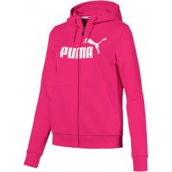 Puma Ess Logo Hooded Jacket Fl Beetroot Purpl Xs. Fioletowe bluzy sportowe damskie Puma, xs, bez wzorów, bez rękawów, bez kaptura. W wyprzedaży za 205,00 zł.