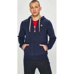 Fila - Bluza. Niebieskie bluzy męskie Fila, s, z nadrukiem, z bawełny, z kapturem. W wyprzedaży za 159,90 zł.