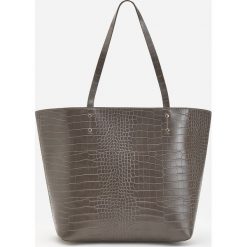 Torebka shopper - Szary. Szare torby damskie na zakupy Reserved, bez wzorów, bez dodatków. W wyprzedaży za 49,99 zł.