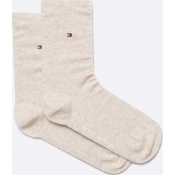 Tommy Hilfiger - Skarpetki (2 pack). Brązowe skarpetki damskie TOMMY HILFIGER, bez wzorów, z elastanu. Za 49,90 zł.