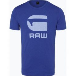 G-Star - T-shirt męski, niebieski. Niebieskie t-shirty męskie z nadrukiem marki G-Star, s. Za 99,95 zł.