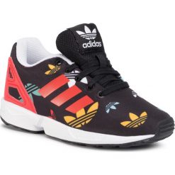 Buty adidas - Zx Flux C FV3106 Cblack/Lusred/Ftwwht. Czarne półbuty dziewczęce Adidas, na sznurówki. Za 229,00 zł.
