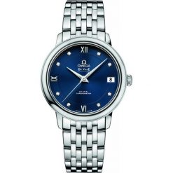 ZEGAREK OMEGA PRESTIGE CO-AXIAL 424.10.33.20.53.001. Niebieskie zegarki damskie marki OMEGA, ze stali. Za 14400,00 zł.