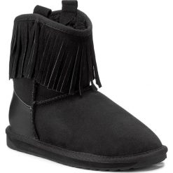 Buty EMU AUSTRALIA - Glaziers W11542 Black. Czarne kozaki damskie marki EMU Australia, ze skóry, na niskim obcasie. W wyprzedaży za 439,00 zł.