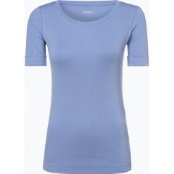 Marc Cain Sports - T-shirt damski, niebieski. Niebieskie t-shirty damskie Marc Cain Sports, bez wzorów, bez kołnierzyka. Za 179,95 zł.