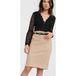 Beżowa Spódnica Work It Now. Zielone spódniczki marki other, l, prążkowane. Za 69,99 zł.