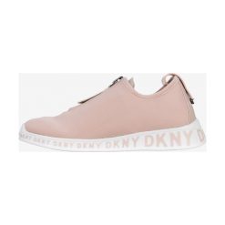 DKNY Melissa Slip On Buty Beżowy. Brązowe trampki i tenisówki damskie DKNY, bez wzorów, z materiału, bez zapięcia. Za 688,95 zł.