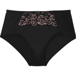 Figi wyszczuplające bonprix czarny. Czarne majtki damskie wyszczuplające bonprix, bez wzorów, z koronki. Za 29,99 zł.