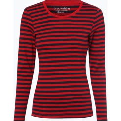 Brookshire - Damska koszulka z długim rękawem, czerwony. Czerwone t-shirty damskie brookshire, m, w paski, z dżerseju. Za 89,95 zł.