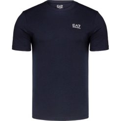 T-shirt EA7 EMPORIO ARMANI. Szare t-shirty męskie EA7 Emporio Armani, z nadrukiem, z elastanu, z okrągłym kołnierzem. W wyprzedaży za 168,00 zł.