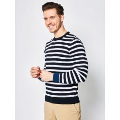 Sweter Boss Orelli 50425573. Swetry męskie Boss, xxl, bez wzorów, z bawełny, klasyczne, z klasycznym kołnierzykiem, bez kaptura. W wyprzedaży za 469,00 zł.