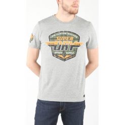 SuperDry Koszulka Szary. Szare podkoszulki męskie Superdry, xl, z nadrukiem, z bawełny, z krótkim rękawem. Za 142,95 zł.