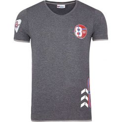 T-shirty męskie: Koszulka „Endrit” w kolorze czarno-szarym