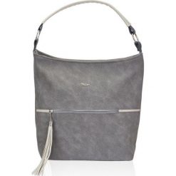 Torebka damska worek shopper MILTON ML10 jasnoszara - jasny szary. Szare torby damskie na zakupy Milton, w paski, ze skóry ekologicznej, sportowe, na ramię, zdobione, bez dodatków. Za 119,99 zł.