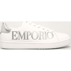 Emporio Armani - Buty skórzane. Czarne buty sportowe damskie Emporio Armani, ze skóry. W wyprzedaży za 759,90 zł.