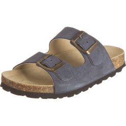 Buty dziecięce: Skórzane klapki w kolorze granatowym