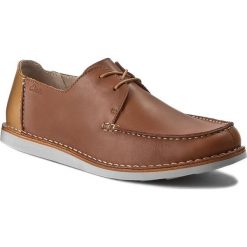 Derby męskie: Półbuty CLARKS - Brinton Edge 261139687 Tan Leather
