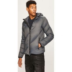 EA7 Emporio Armani - Kurtka puchowa. Szare płaszcze męskie EA7 Emporio Armani, xl, bez wzorów, z materiału, krótkie, z kapturem. W wyprzedaży za 1399,00 zł.