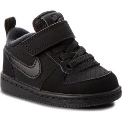 Buty NIKE - Court Borough Low (TDV) 870029 001 Black/Black. Czarne półbuty dziewczęce Nike, na rzepy. Za 129,00 zł.