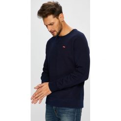 Levi's - Bluza. Niebieskie bluzy męskie Levi's®, s, bez wzorów, z bawełny, z okrągłym kołnierzem, bez rękawów, bez kaptura. Za 219,90 zł.