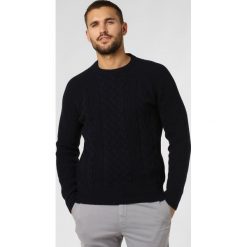 Nils Sundström - Sweter męski, niebieski. Niebieskie swetry męskie Nils Sundström, s, bez wzorów, bez kołnierzyka, bez kaptura. Za 349,95 zł.