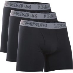 Bokserki męskie: Under Armour Bokserki męskie Cotton Stretch 6” 3 Pack czarne r. S (1277279-001)