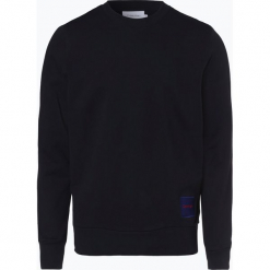 Calvin Klein - Męska bluza nierozpinana, niebieski. Niebieskie bluzy męskie rozpinane marki Calvin Klein, m, z aplikacjami, z bawełny. Za 379,95 zł.