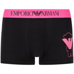 Bokserki Emporio Armani Underwear 111389 0P513 00820. Czarne bokserki męskie Emporio Armani Underwear, bez wzorów, z elastanu. Za 229,00 zł.