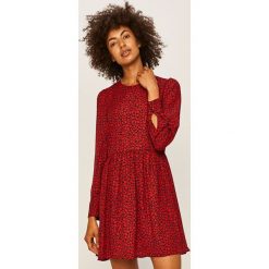 Pepe Jeans - Sukienka Rosana. Sukienki damskie Pepe Jeans, na co dzień, s, bez wzorów, z poliesteru, casualowe, z okrągłym kołnierzem, z długim rękawem, długie, mini, rozkloszowane. Za 279,90 zł.
