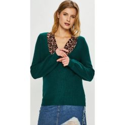 Review - Sweter. Żółte swetry damskie Review, s, bez wzorów, z elastanu, z krótkim rękawem, krótkie, bez kaptura. W wyprzedaży za 79,90 zł.